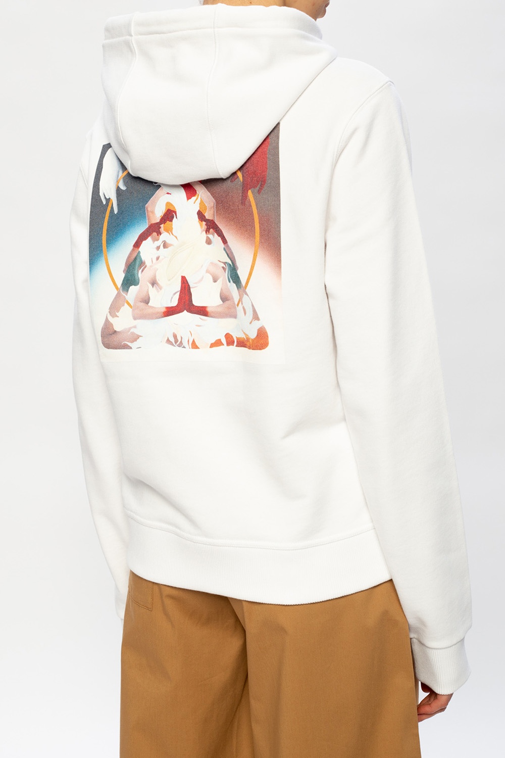 White Logo hoodie Burberry - SchaferandweinerShops TW - down